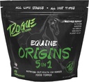 ROGUE PET SCIENCE Oorsprong 5-in-1 Horse Supplement - Pelleted Equine Food Topper w/Natural Omega 3 Visolie - Ondersteunt Gut Health, Ulcer Relief & Joints-Helps Allergieën, Huid- en Jasgezondheid (5 lbs)