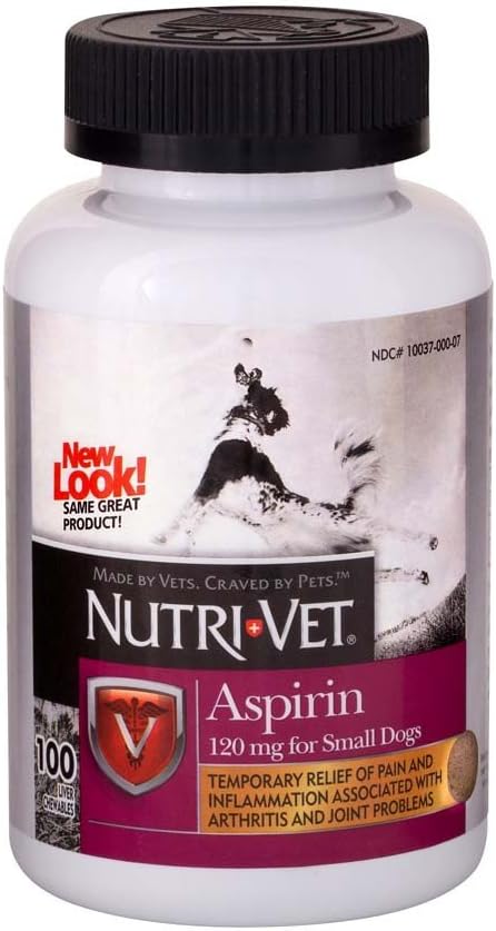 Nutri-Vet K9 Hondenaspirine voor kleine honden 100ct