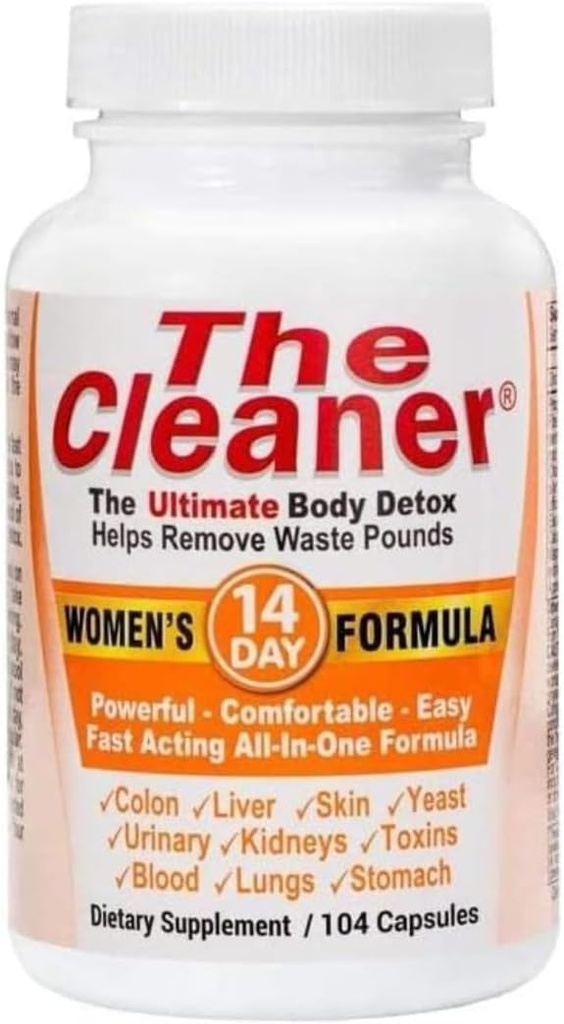 The Cleaner Women's 14 Day Formula Supplement, 104 Capsules, Krachtige, comfortabele, gemakkelijke en snelle acting formule