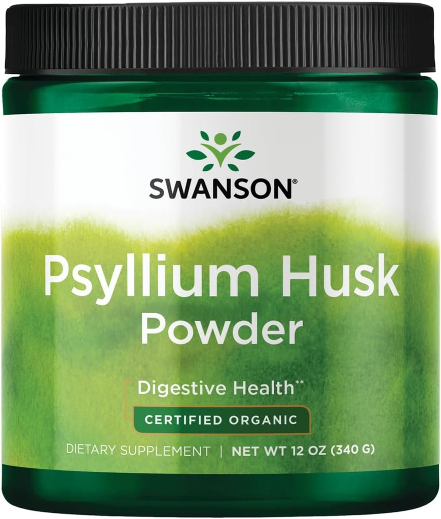 Swanson Certified Biologische Psyllium Husk Poeder 12 Ounce (340 g) Pwdr