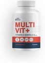 Multivit+ Atleten Multivitamine - Whole Food-Sourced Nutriënten, Ondersteunt prestaties & spier gezondheid, 90 dagen levering
