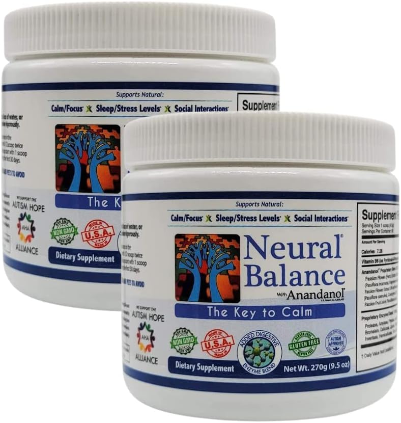 NEURAL BALANS Anandanol met dispenserende enzyme Blend (Powder, 2 Pack)