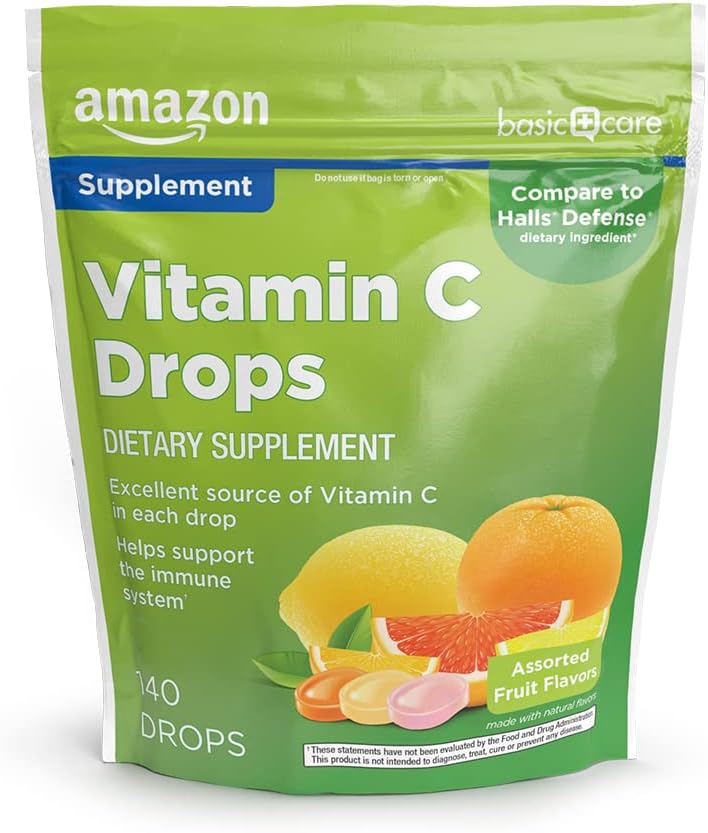 Basic Care Vitamine C Supplement Drops, Lemon, Orange & Grapefruit, 140 telling (voorheen SoundHealth)