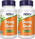 NOW Supplementen, Dong Quai (Angelica sinensis) 520 mg, vrouwelijke ondersteuning*, 100 Veg capsules (verpakking van 2)