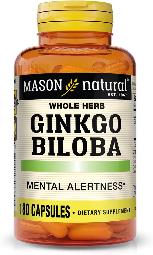 Mason Vitaminen Ginkgo Biloba Capsules, 180 Tellen