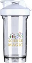 Wetenschap Het is als Magic Maar echte 18 Ounce Shaker Flesje Mixer Leak-proof Pre Workout Proteïne Shakes Maaltijd Vervanging Shakes Flessen 500ML/18 Oz Wit