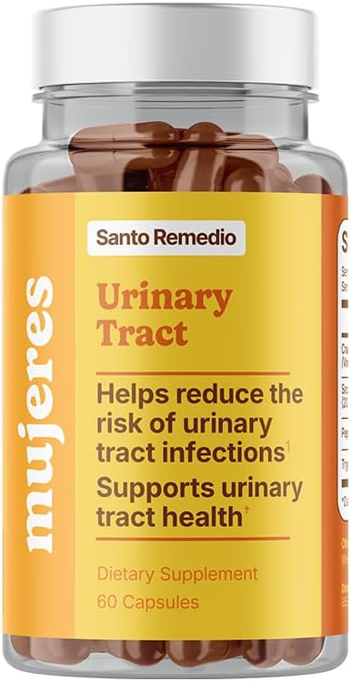 Santo Remedio Urinetrekker, Dieetsupplement, helpt verminderen urinetrekinfecties, Unieke formule met veenbessen, Probiotica, enzymen, klinisch bewezen ingrediënten, non-GMO, 30 porties