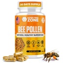 HONEYBEEZONE–100% Raw Bee Pollen Granules in 60 Veggie Capsules – High in Essential B-Complex for Metabolism & Energy - Gluten Free & Non-GMO - Protein & Antioxidants – Immune Support & Vitality
