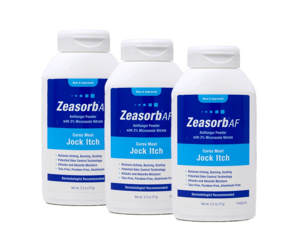 Zeasorb Antischimmel behandeling poeder, Jock Itch 2,5 Oz (3 Pack)