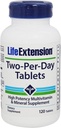 Life Extension Two-Per-Day Tablets Super-Potent Multivitamine & Mineral Supplement 120 Tablets