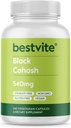 BESTVITE Black Cohosh 540mg (240 Vegetarische Capsules) - No Stearates - No Fillers - Vegan - Non GMO - Glutenvrij