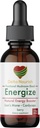 Energize Drops - Natural Energy Supplement Liquid with Mushroom, Cordyceps, Alpha GPC, L-Tyrosine & Vitamine B12 - Energy Liquid Water Maximum, Absorptie Glutenvrije - Drink Enhancer Shots for Focus