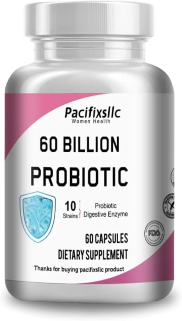 Probiotic 60 Miljard Capsules, Kwaliteitsborging met Geavanceerde levering Systeem Immune Ondersteuning en Digestive Wellness voor mannen en vrouwen