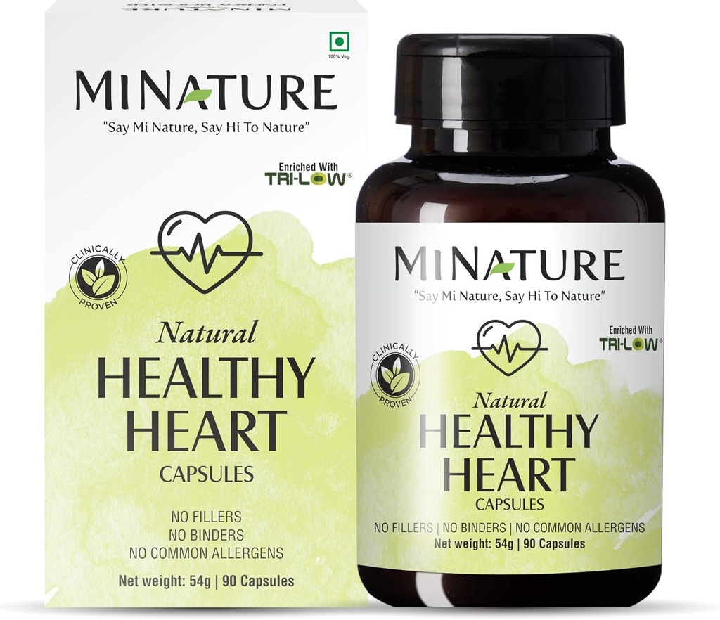 minatuur Gezonde hart Capsules Verrijkt met TRI-Low by mi Nature 