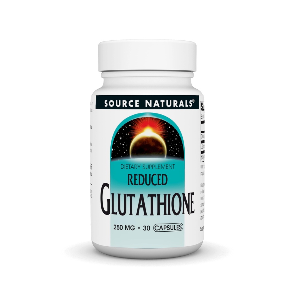 Bron Naturals Glutathion, Supplement voor leverondersteuning, 250mg - 30 Capsules