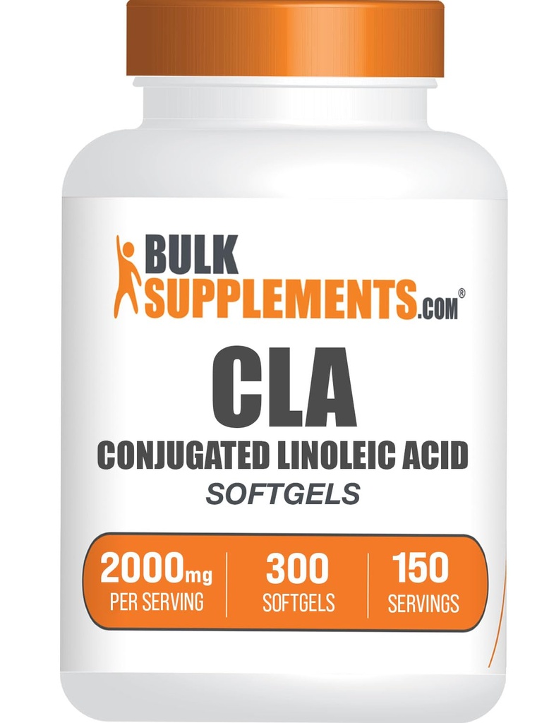 BulkSupplements.com Geconjugeerde Linoleïnezuur Softgels - CLA Supplementen, CLA 2000mg, CLA Saffloer Capsules, CLA Pillen - 2 CLA Softgels per Serving, 150-Day Supply, 300 Softgels