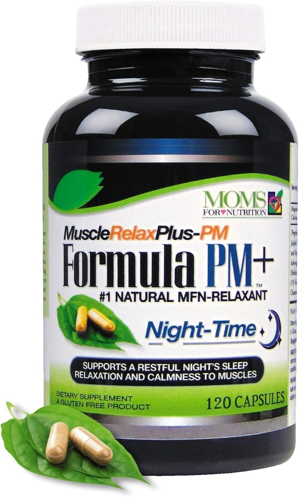 Night-Time Muscle Relax Formula Meer dan 1.500mg Sterkte Relaxer met Magnesium Glycinate - Glutenvrij 120 Capsules