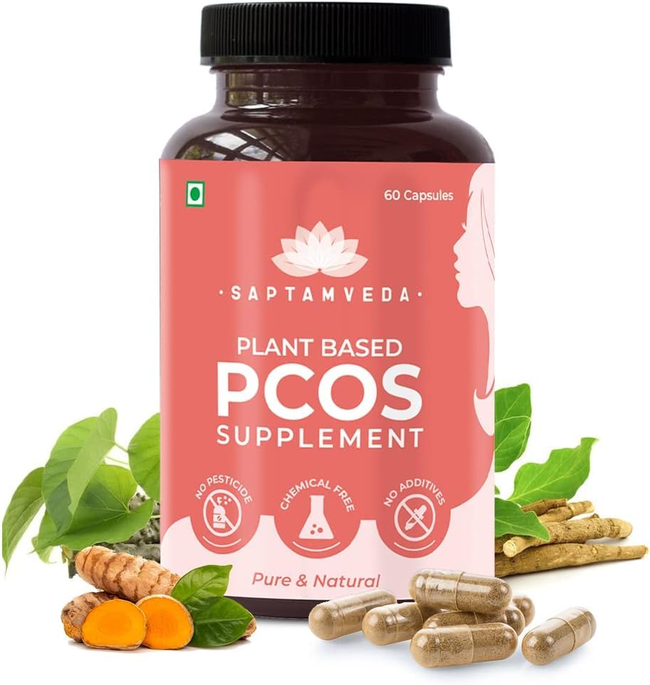 Plant Based PCOS/PCOD Supplement 60 Veg capsules (500Mg) Pack 1 