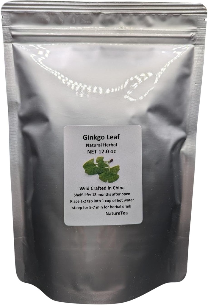 Ginkgo Leaf - Premium Ginkgo Biloba Loose Leaf 100% van Nature (12 oz)