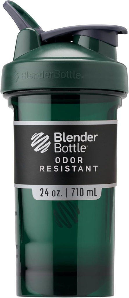 BlenderButtle Shaker Bottle Pro Series Perfect voor eiwitshakes en pre-workout, 24-ounce, groen