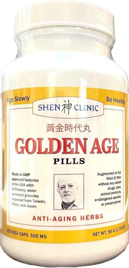 Golden Age Pillen Alle Natuurlijke Supplement voor Senioren - 100 Capsules