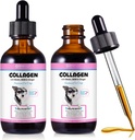 Collageen voor honden, hond collageen vloeibare druppels met biotine, MSM & Ginger Digestieve & Immunity Support, Itch Relief, Skin & Coat en Joint Health, hondensupplement 60ml-2pcs
