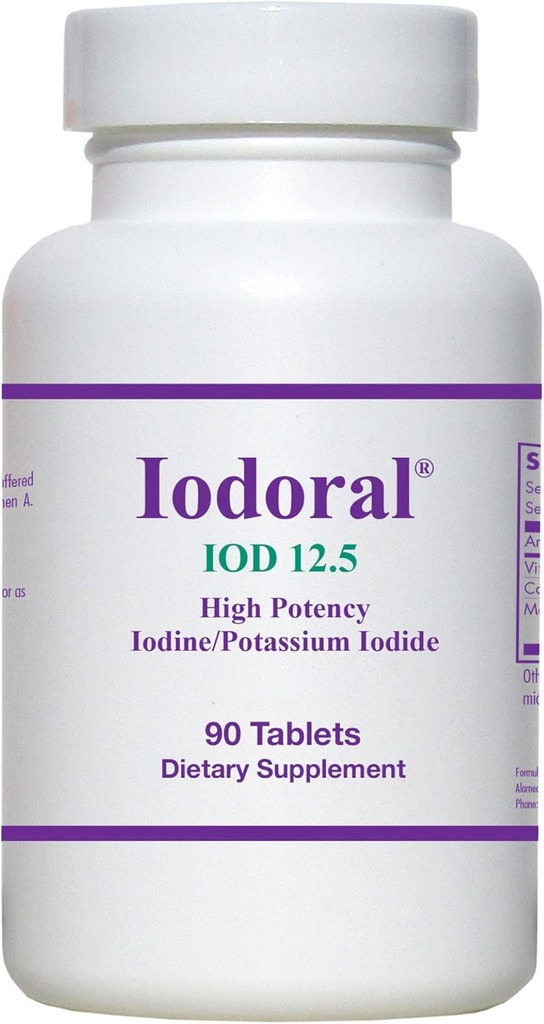 OPTIMOX Iodoral High Potency Iodine Kalium Iodide Thyroid Ondersteuning Supplement
