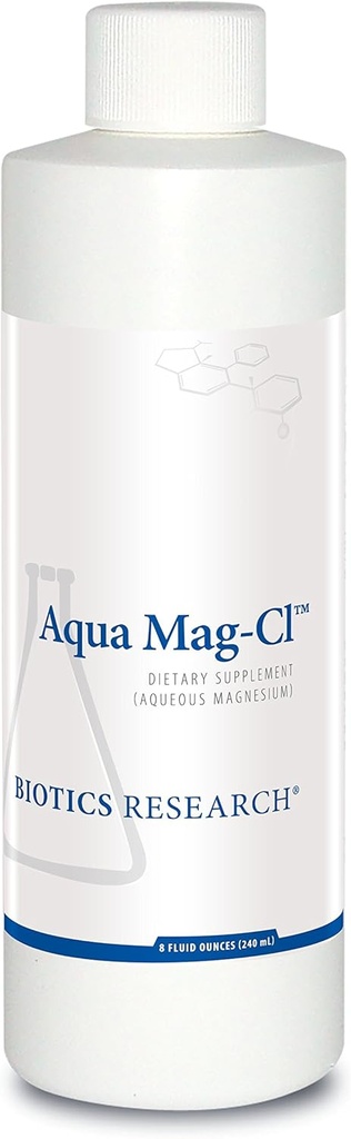 Biotics Research Aqua Mag-ClTM Eenvoudig te nemen vloeibare formule, 200 mg Magnesium, Biobeschikbaarheid, bevordert ontspanning, cardiovasculaire gezondheid, botsterkte, verbetert slaap 8 vocht Ounces