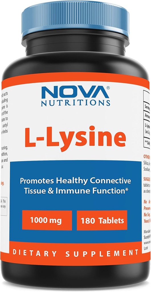 Nova Nutritions L-Lysine 1000 mg - 180 tabletten