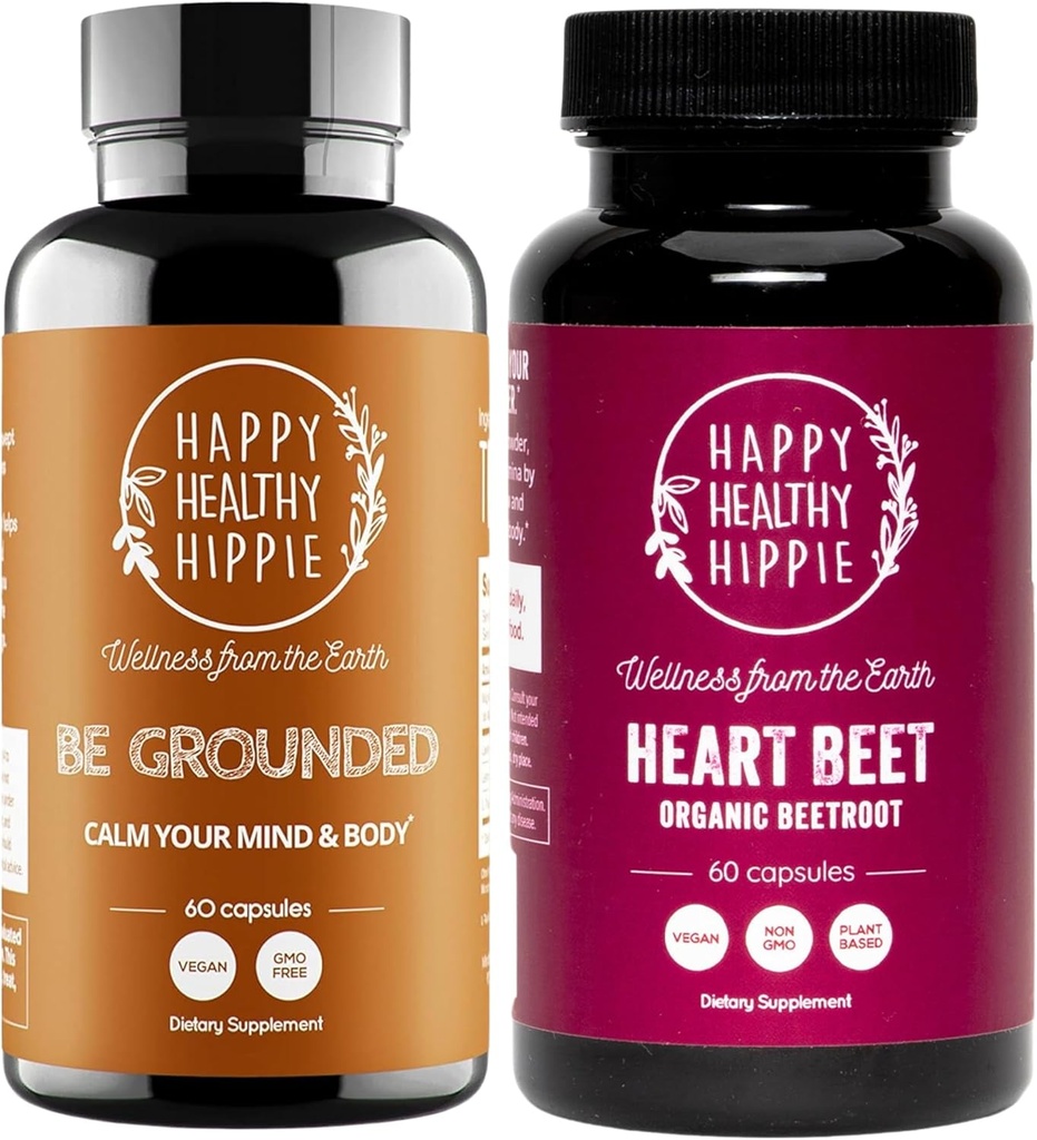 Gelukkige gezonde Hippie Beetwortel Capsules & Be Grounded
