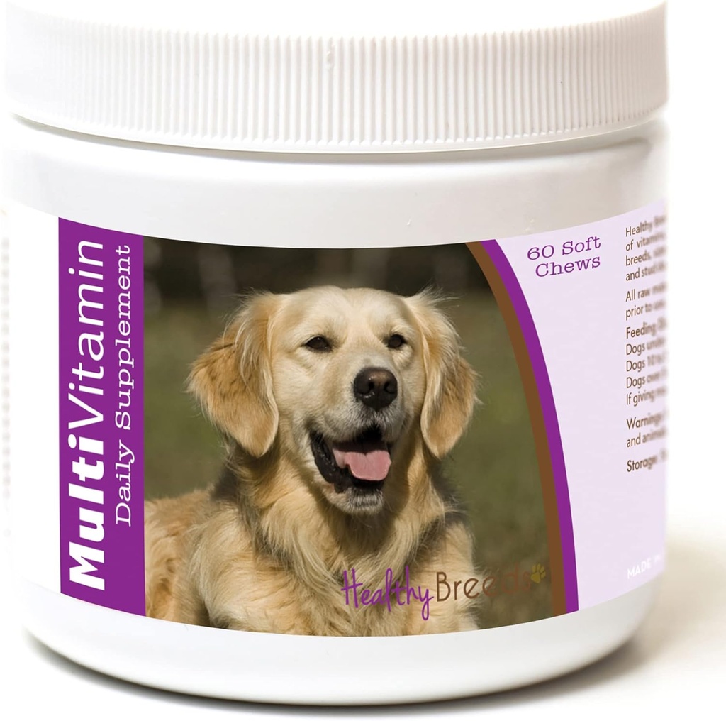 Gezond Ras Golden Retriever Multi-Vitamine Zachte Kauwen 60 Tellen