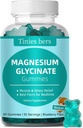 Magnesium Glycinate Gummies 500mg, Suikervrij voor volwassenen en kinderen, Beste Magnesium Gummies voor Slaap, Stress & Muscle Relief & Zenuwgezondheid, Geen Melatonine, Glutenvrij, Niet GGO, Veganistisch, pectine, 60