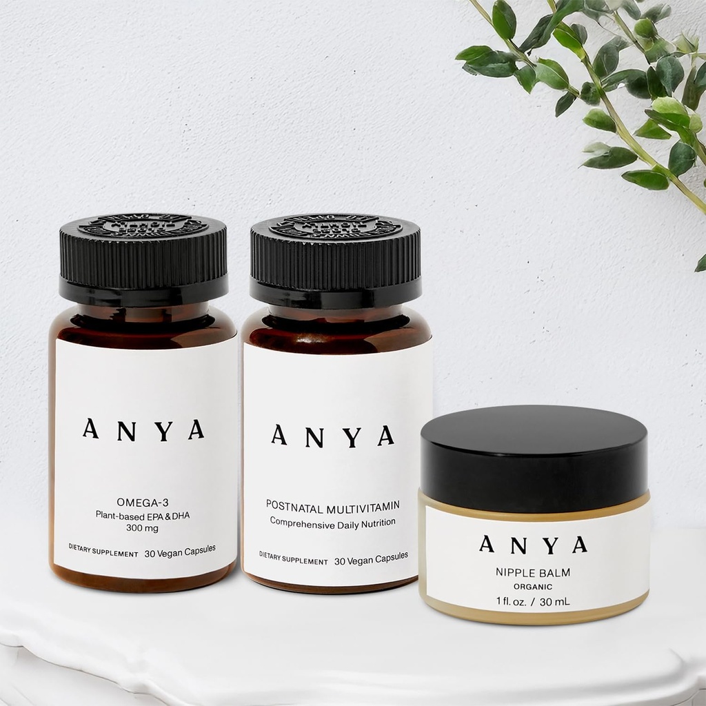 ANEA Multivitamine + Tepel Balsem Bundel Postpartum Essentials voor vrouwen, Postnatale Supplementen voor borstvoeding