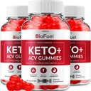 (3 Pack) Bio Fuel Keto ACV Gummies - Advanced Formula BioFuel Keto Plus ACV Gummies Apple Cider Vinegar Bio Fuel ACV, Weight Management Gummies Dietary Supplement Reviews Men Women (180 Gummies)