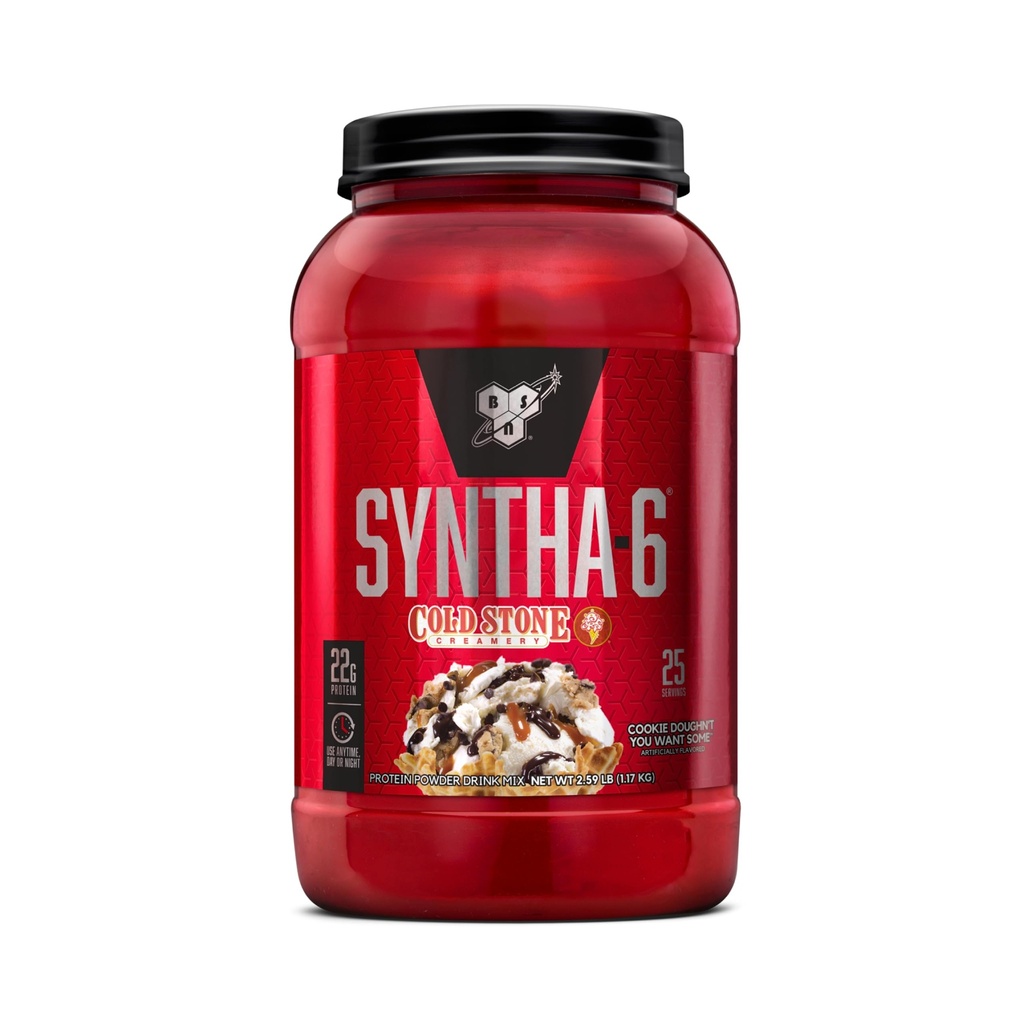 BSN SYNTHA-6 Premium Protein Powder, Cookie Doughn't, 25 Servings
