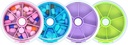 Pillen Organisator Travel Pill Case voor Purse Portable Pill Box Ronde Weekiy Pill Container voor vitamine visolie pillen Supplementen (4PCS)