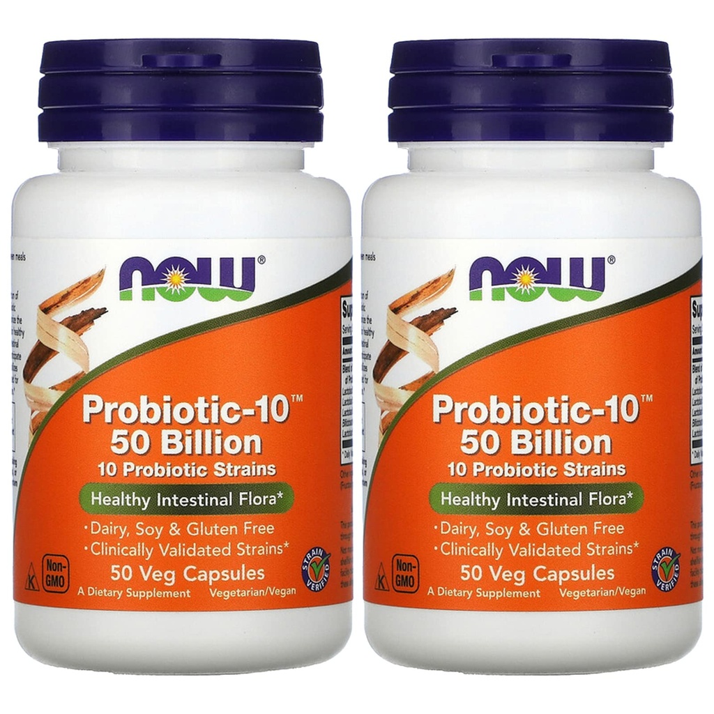 Probiotic10 50 Miljard - Now Foods - 50 - VegCap -(Pack of 2)