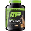 MusclePharm Combat 100% Wei Proteïne Poeder, Cappuccino Smaak, Snelle Herstel & Spier Gain met Wei Proteïne Isolaat, Hoog Proteïne Poeder voor Vrouwen & Mannen, Glutenvrij, 5 lb, 70 Servers
