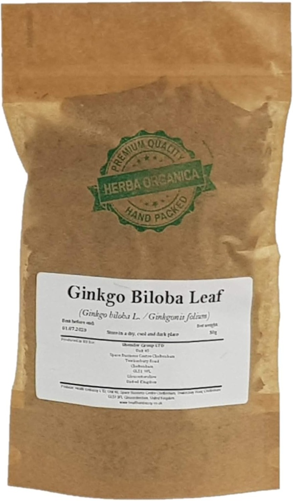 Herba Organica Ginkgo Biloba Blad - Ginkgo Biloba L - Kruidenthee (50g)