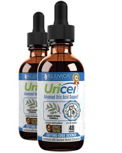 Uricel - Advanced Uric Acid Support & Cleanse Supplement - Liquid Delivery for Better Absorptie - Tart Cherry, Chanca Piedra, Selderijzaad, Kurkuma en meer!