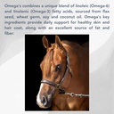 Omega's (25lb) gezonde jas ondersteuning voor paarden