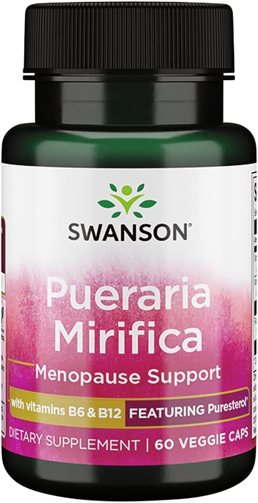 Swanson Pueraria Mirifica met B6 "&" B12 60 Veg Capsules