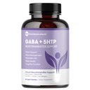 Pure 5-HTP (5-Hydroxytryptofaan) Plus GABA supplement - voor slaap-, slaap- en stressbeheer - 60 Veggiecaps