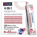 NATUUR TARGET Probiotica-voor-Vrouwen Prebiotica-en-Probiotica-Powder, 100-miljard-CFUs 45-Dag-Supply, Vrouwen-Probiotica met D-Mannose en Cranberry voor Urinaire Tract/Gut/Digestieve Gezondheid