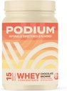 Podium Voeding Wei Proteïne Poeder, Chocolade Brownie, 22g Proteïne Per Serveren met spijsverteringsenzymen, Wei Proteïne Isolaat & Concentraat, Glutenvrij, Lage Carb, Lage Suiker & Sojavrij, 15 Serveren