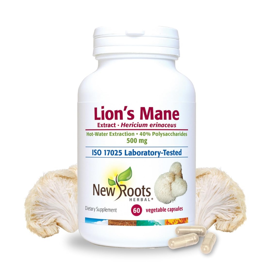 NIEUWE ROOTS RESERVELE Leeuwen Mane Supplement Capsules 