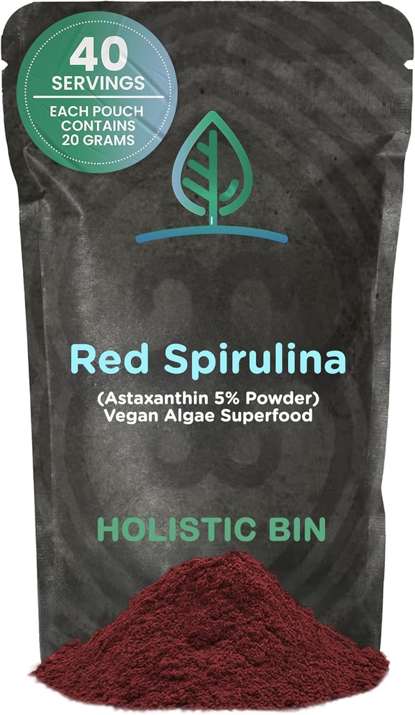 Holistic Bin Organic Astastatic Powder Krachtige Natuurlijke Antioxidant Supplement voor Smoothies en Capsules 