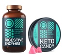 WILDE BRANDSTOF Keto Candy met MCT olie en collagen en spijsverteringsenzymen met probiotische en prebiotische bundel