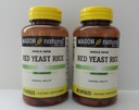 MASON NATUURLIJKE Rode Gist Rijst Capsules - 60ct, Verpakking van 2