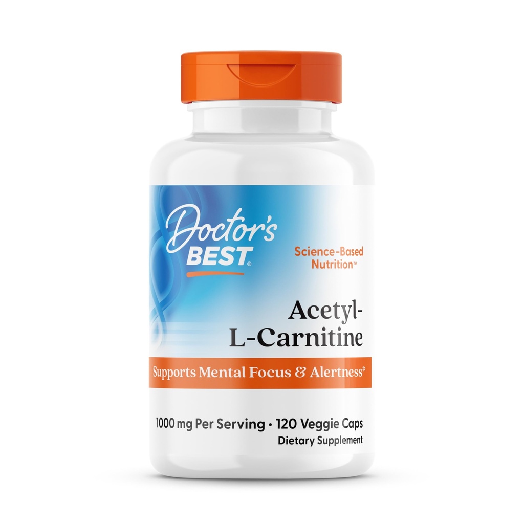 Artsen Best Acetyl-L-Carnitine, Ondersteunt Mentale Focus & Alertheid, Non-GMO, Glutenvrij, Sojavrij, Vegan 120 Veggie Caps
